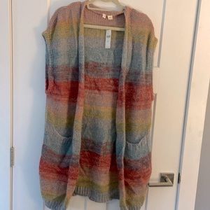 Anthropologie long sweater vest